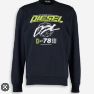 New Dirsel S-Girk-K11 Sweatshirt for men logo front blue size M